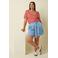 King Louie regular waist short light blue denim