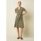King Louie midi jurk groen