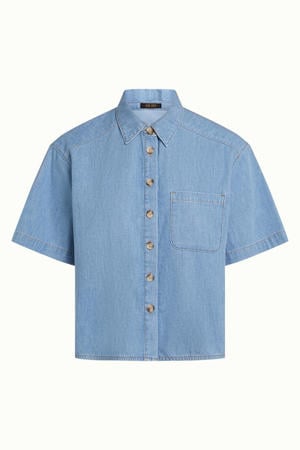 blouse light blue denim