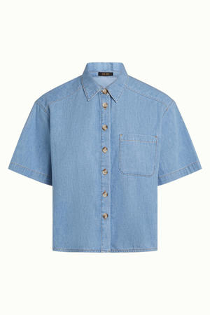 blouse light blue denim
