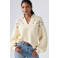 Levi's gebreide trui ecru crochet