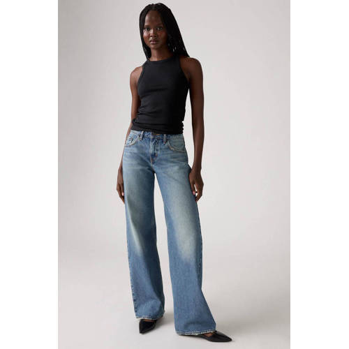 Levi's LOW LOOSE low waist wide leg jeans medium blue denim afbeelding