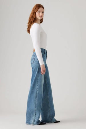 728 HR WIDE LEG jeans medium blue denim