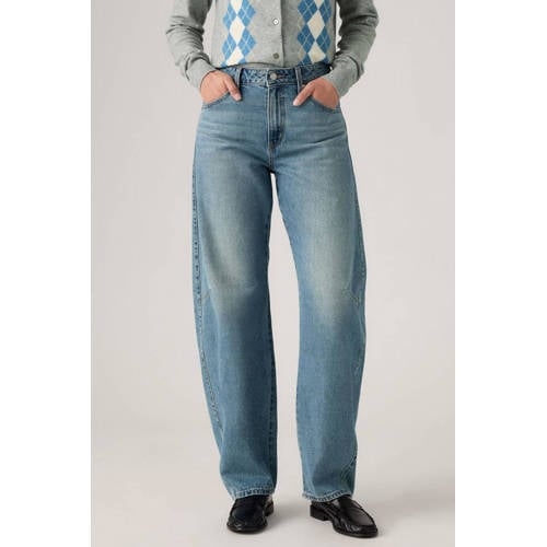 Levi's BAGGY DAD BARREL barrel jeans medium blue denim afbeelding