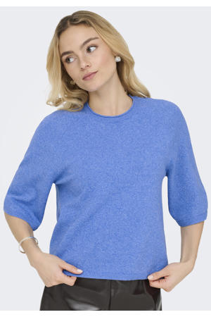 trui blauw gebreid
