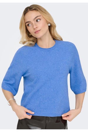 trui blauw gebreid