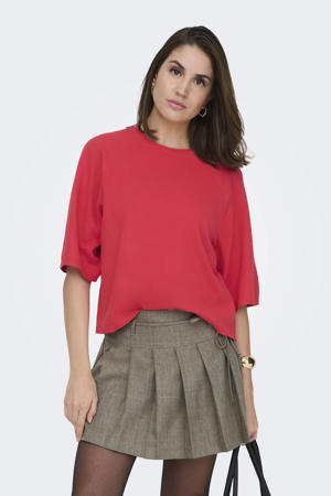 trui rood gebreid