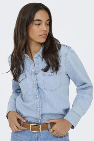 denim blouse light blue denim
