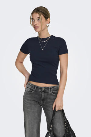 T-shirt donkerblauw