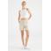 Cup of Joe Denim slim regular waist casual short beige