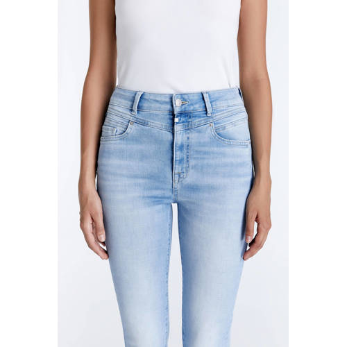 Cup of Joe Denim high waist flared jeans light blue denim afbeelding