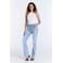 Cup of Joe Denim high waist flared jeans light blue denim