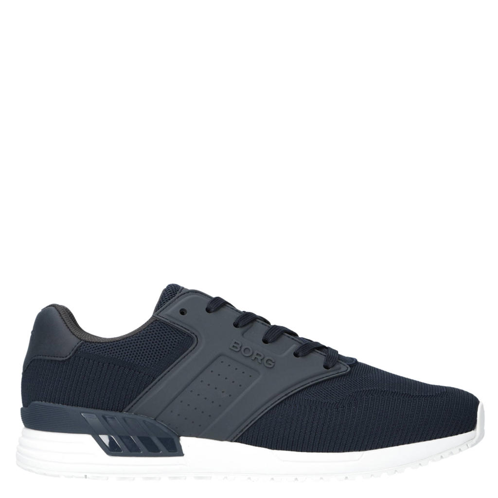 Donkerblauwe heren Björn Borg sneakers van 60% polyester/35% tpu/5% polyurethane met veters