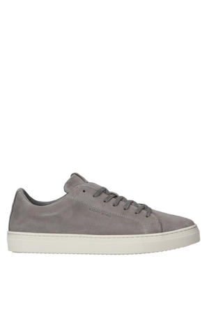 suède sneakers lichtgrijs