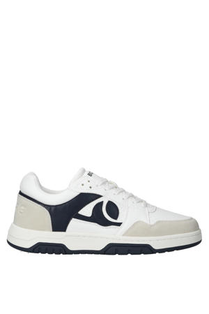 sneakers wit/donkerblauw