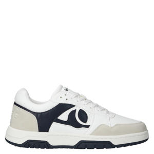 sneakers wit/donkerblauw