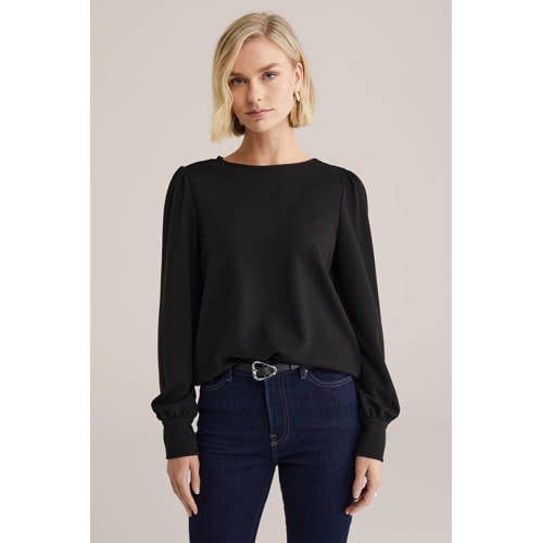 WE Fashion sweater zwart afbeelding
