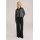 WE Fashion straight regular waist broek zwart