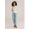 WE Fashion geruit gebreid vest beige