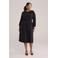 WE Fashion Curve A-lijn jurk zwart