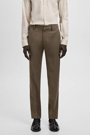 slim pantalon bruin
