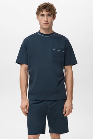 shortama donkerblauw