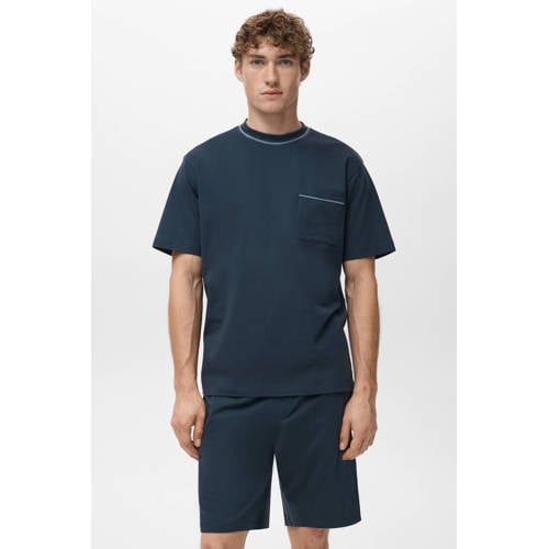 Mango Man shortama donkerblauw afbeelding