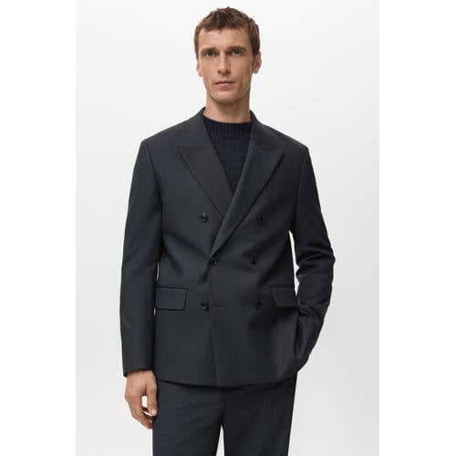 Mango Man colbert donkerblauw afbeelding