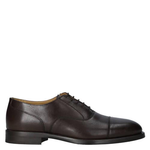 Mango Man leren veterschoenen bruin afbeelding