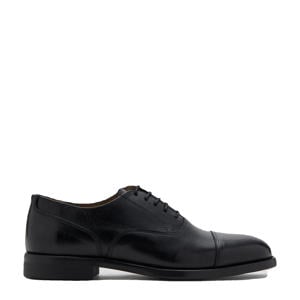 leren veterschoenen zwart