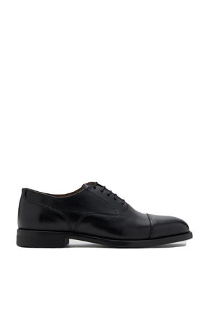 leren veterschoenen zwart