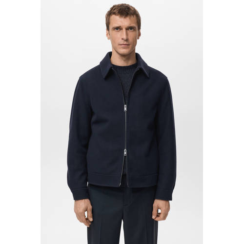 Mango Man tussenjas donkerblauw afbeelding