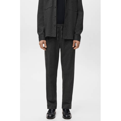 Mango Man regular joggingbroek grijs afbeelding