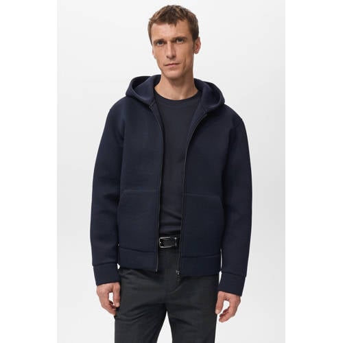 Mango Man sweatvest donkerblauw afbeelding