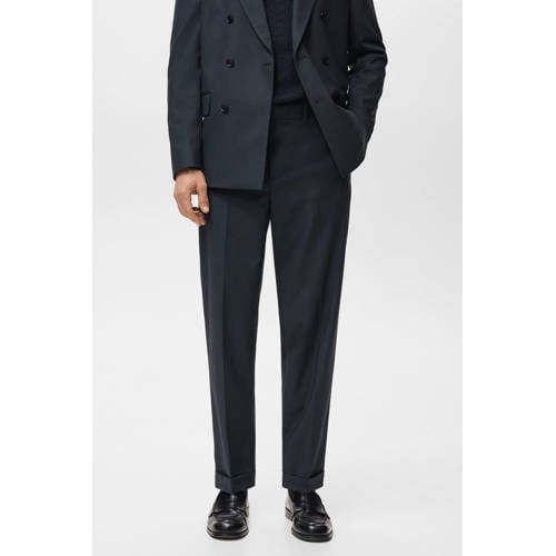 Mango Man slim pantalon donkerblauw afbeelding