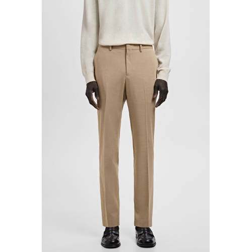 Mango Man Paris slim pantalon beige afbeelding