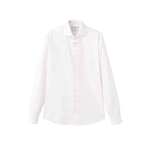Mango Man Slim gestreepte casual overhemd roze afbeelding