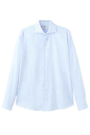 Slim casual overhemd lichtblauw