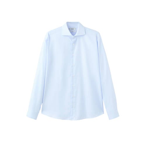 Mango Man Slim casual overhemd lichtblauw afbeelding