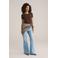 WE Fashion T-shirt  katoen bruin