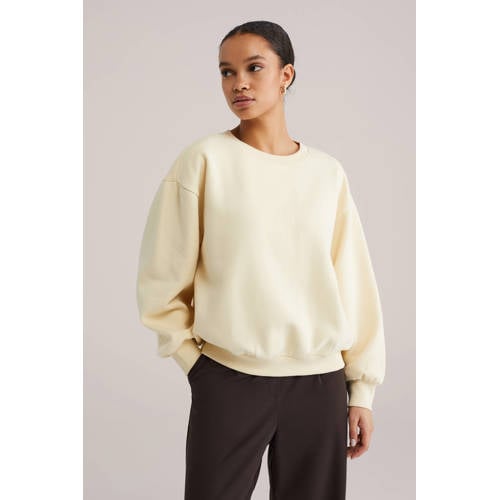 WE Fashion sweater lichtgeel afbeelding