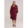 WE Fashion Curve A-lijn jurk donkerrood