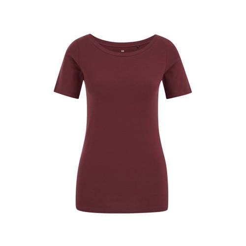WE Fashion T-shirt donkerrood afbeelding