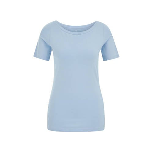WE Fashion T-shirt lichtblauw afbeelding