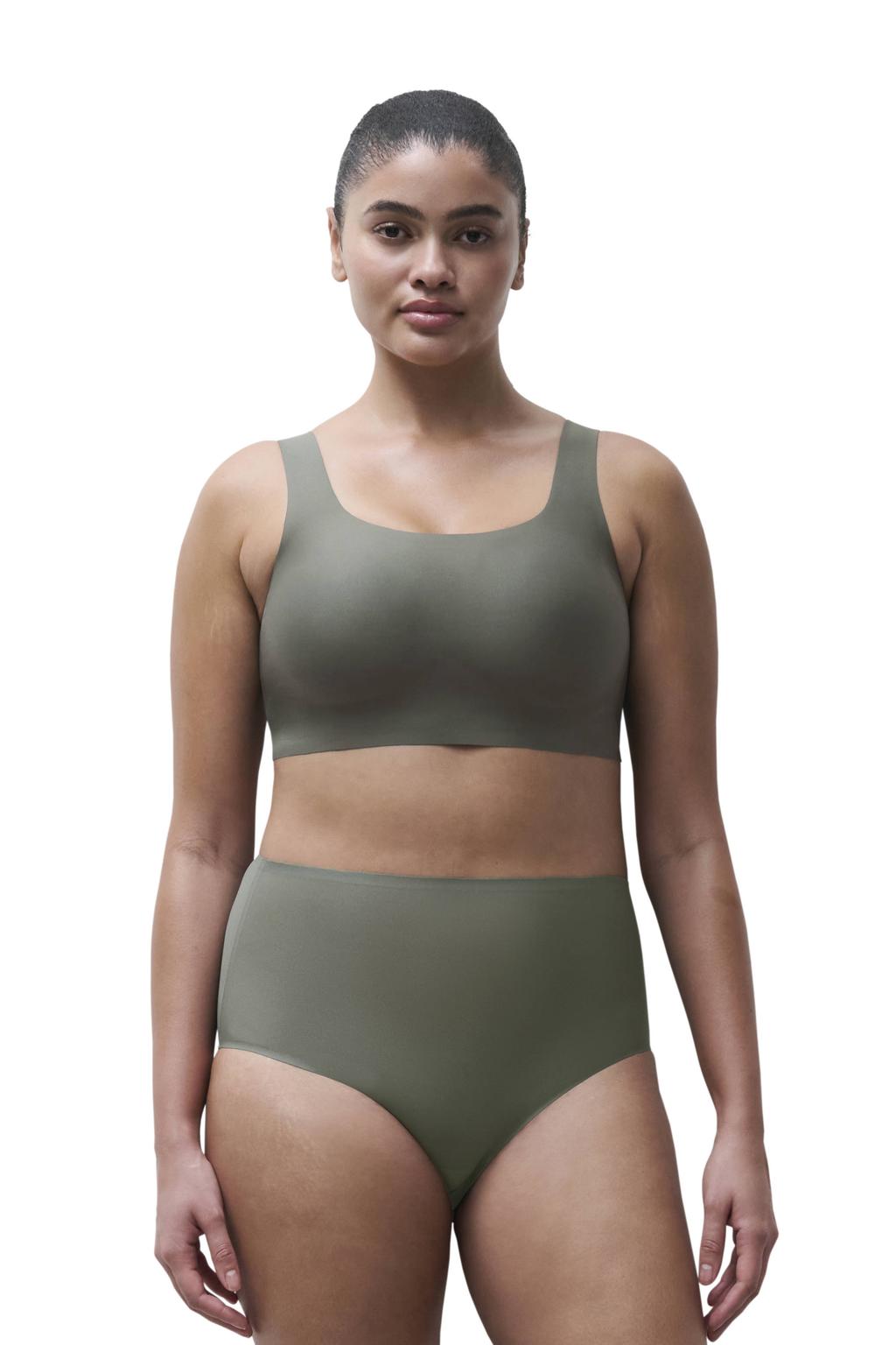 Chantelle Soft Stretch seamless one size maxislip - grijsgroen
