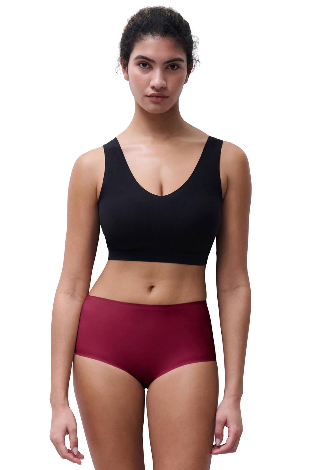Chantelle Soft Stretch seamless one size maxislip - donkerrood