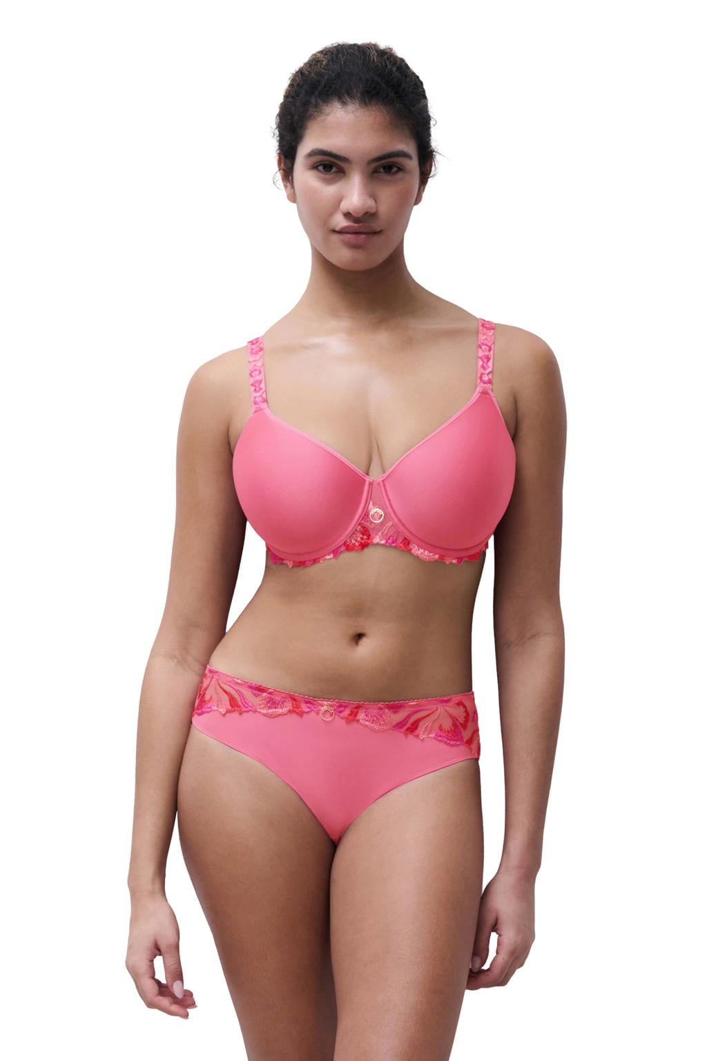 Chantelle Majestic voorgevormde T-shirt-bh met beugel roze