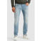 PME Legend NIGHTFLIGHT regular fit jeans met textuur lichtblauw