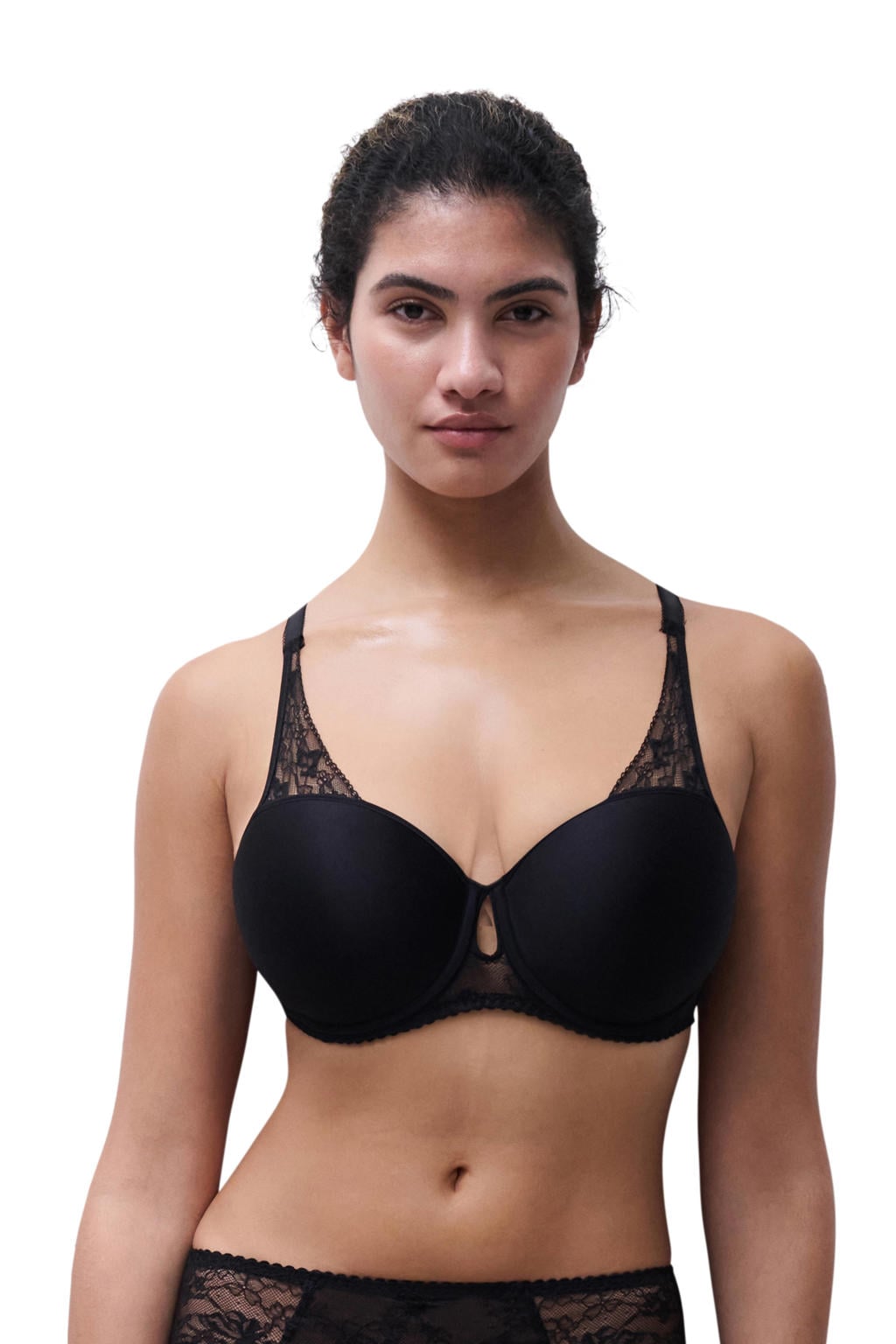 Chantelle Pulp voorgevormde T-shirt-bh met beugel - zwart