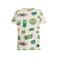 Orange Stars T-shirt wit